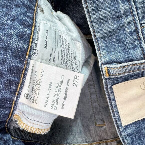 AG Jeans Womens 27 The Nikki Relaxed Skinny Distressed Low Rise - Picture 7 of 9